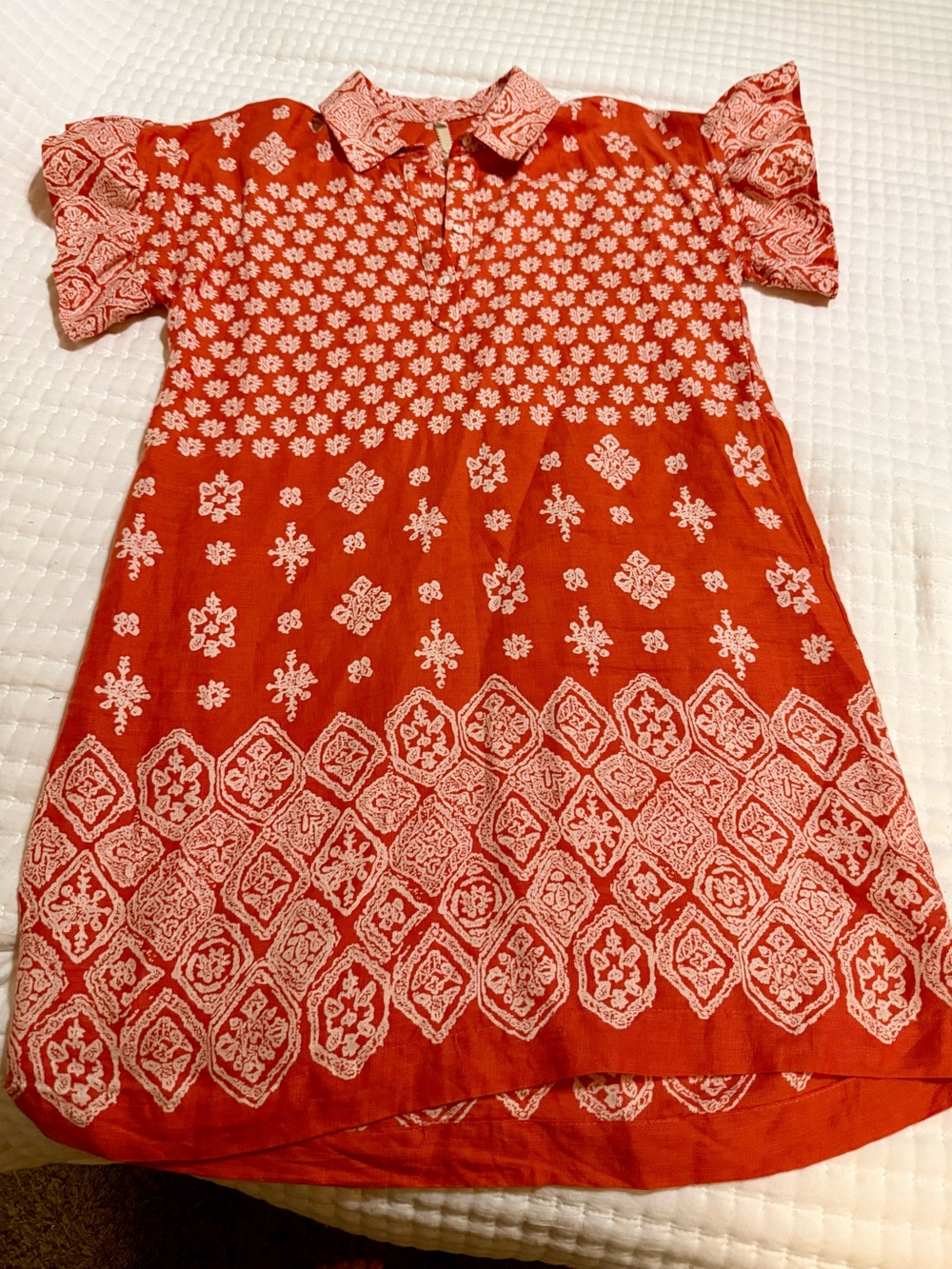 Uncle Frank Orange Floral Camp Shirt